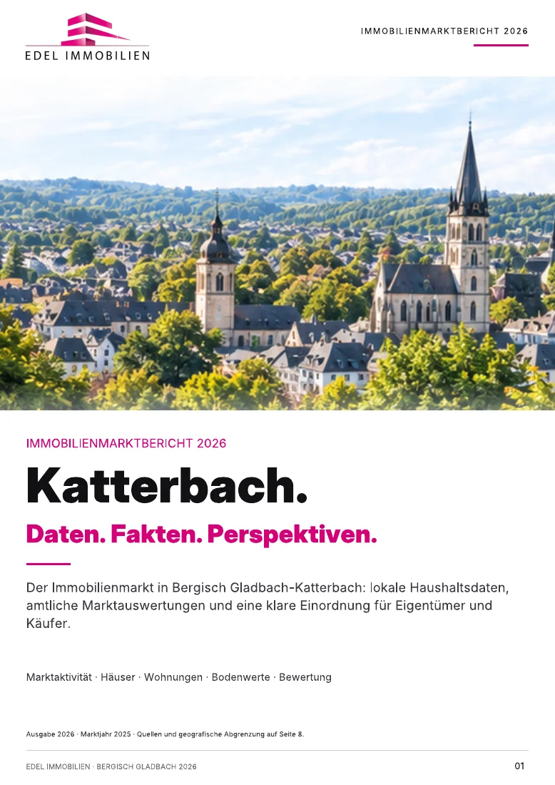 Originalcover Immobilienmarktbericht Katterbach 2026 – EDEL IMMOBILIEN