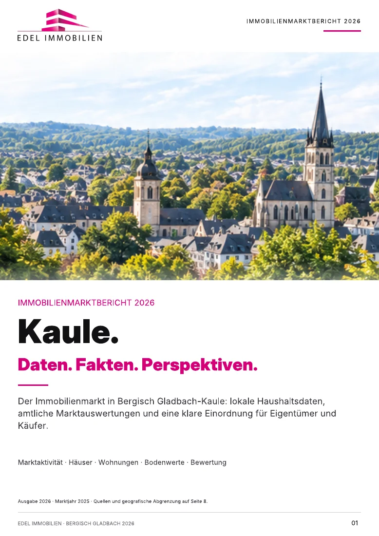 Originalcover Immobilienmarktbericht Kaule 2026 – EDEL IMMOBILIEN