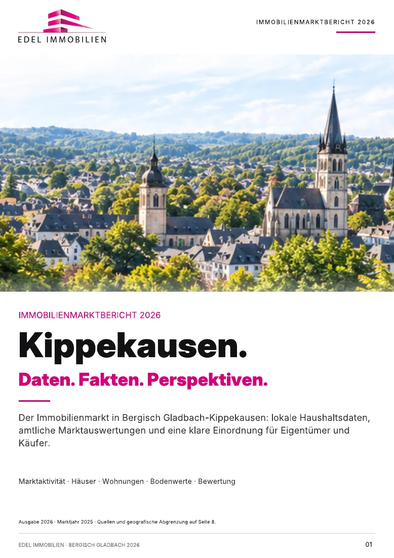 Originalcover Immobilienmarktbericht Kippekausen 2026 – EDEL IMMOBILIEN