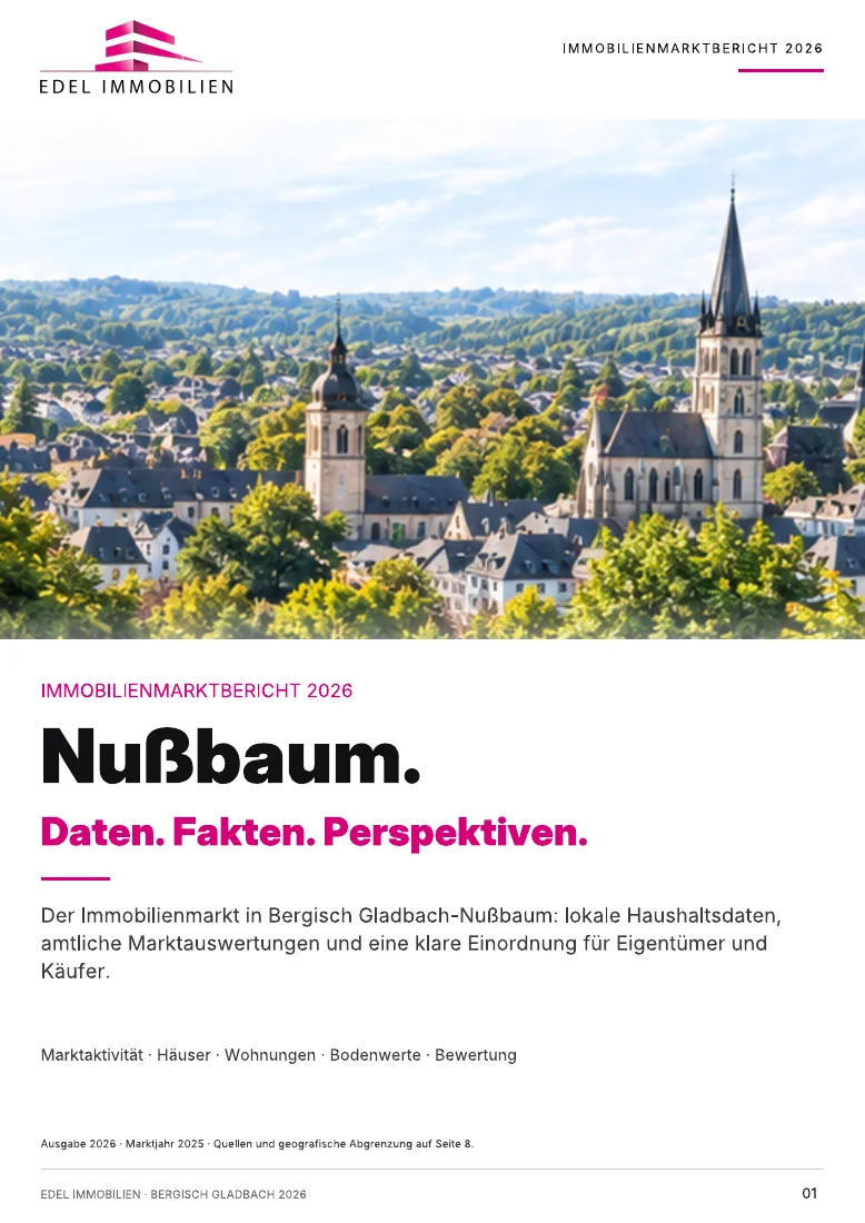 Originalcover Immobilienmarktbericht Nußbaum 2026 – EDEL IMMOBILIEN