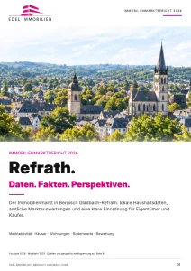 Originalcover Immobilienmarktbericht Refrath 2026 – EDEL IMMOBILIEN